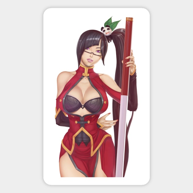 Litchi Art Magnet by RFillustrations